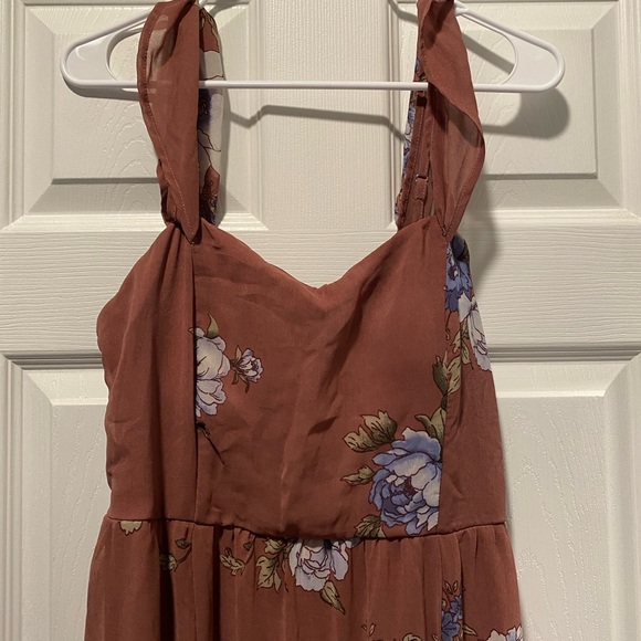 Floral Cap Sleeve Maxi Dress - Picture 1 of 7